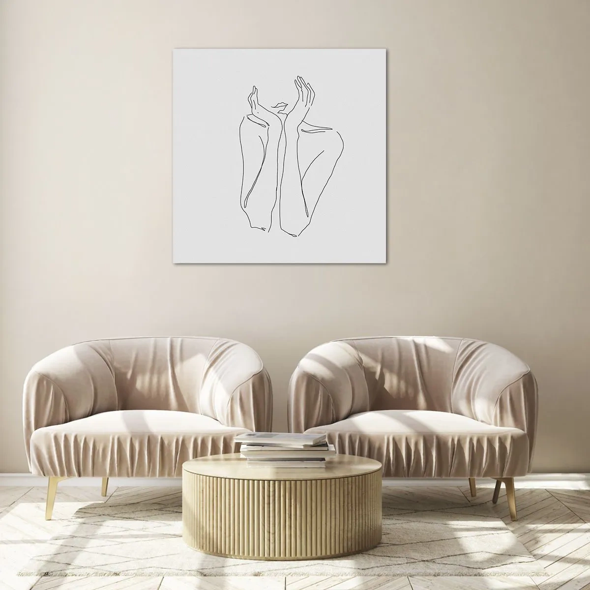 Obraz na skle - O čom snívajú dievčatá - 70x70 cm