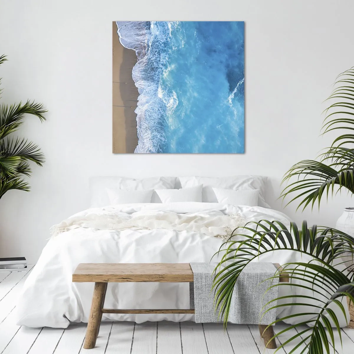 Obraz na plátne - Sila modrej - 40x40 cm