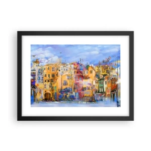 Plagát v čiernom ráme - Sme spolu - 40x30 cm