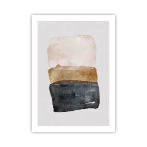 Plagát - Kompozícia zemitých farieb - 50x70 cm