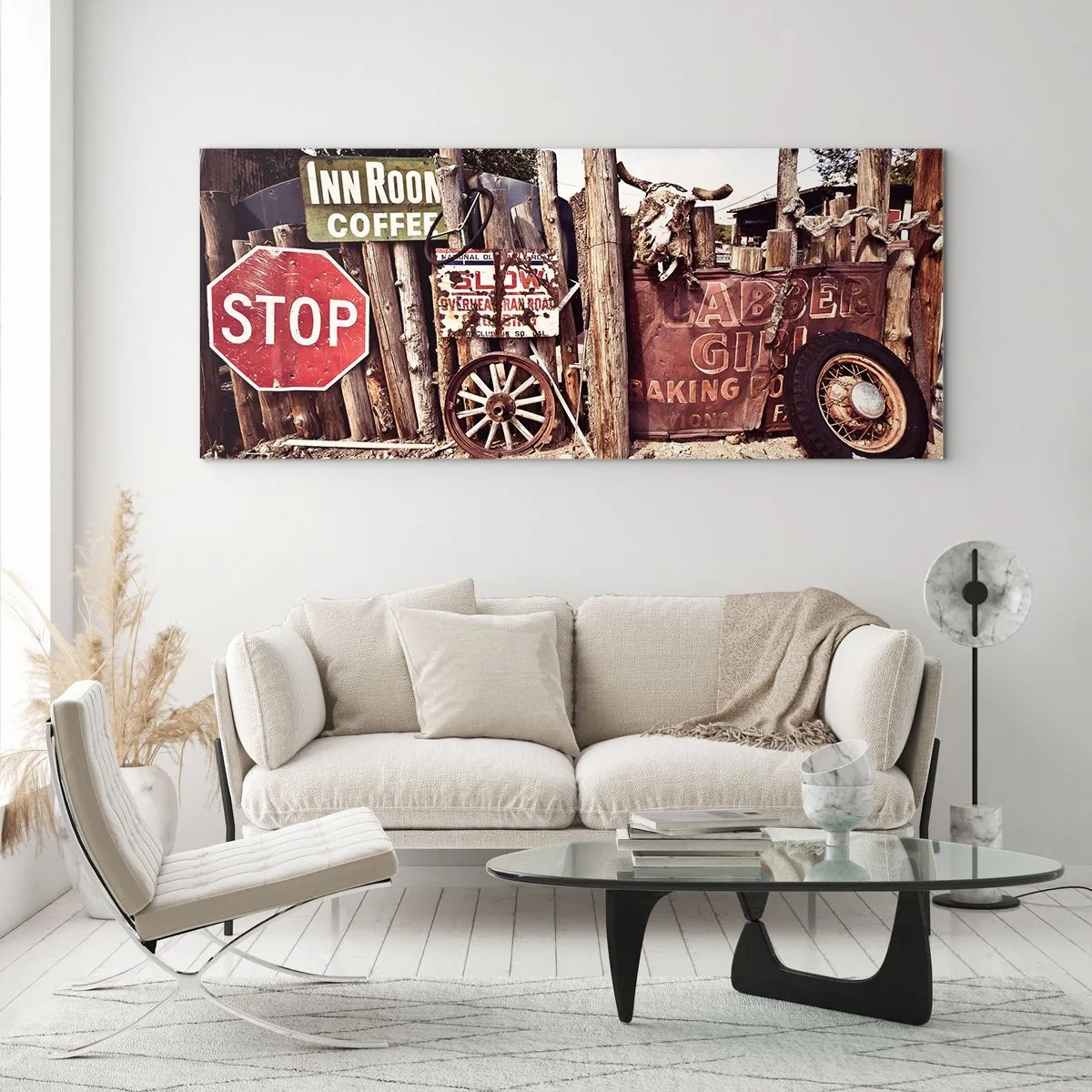Obraz na skle - A čas sa zastavil - 100x40 cm