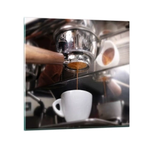 Obraz na skle - Dobrá chvíľa dňa - 40x40 cm