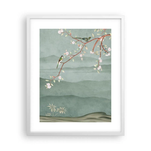 Plagát v bielom ráme - Jar je tu - 40x50 cm
