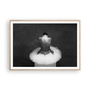 Plagát v ráme zo svetlého duba - Práve prekvitá - 100x70 cm