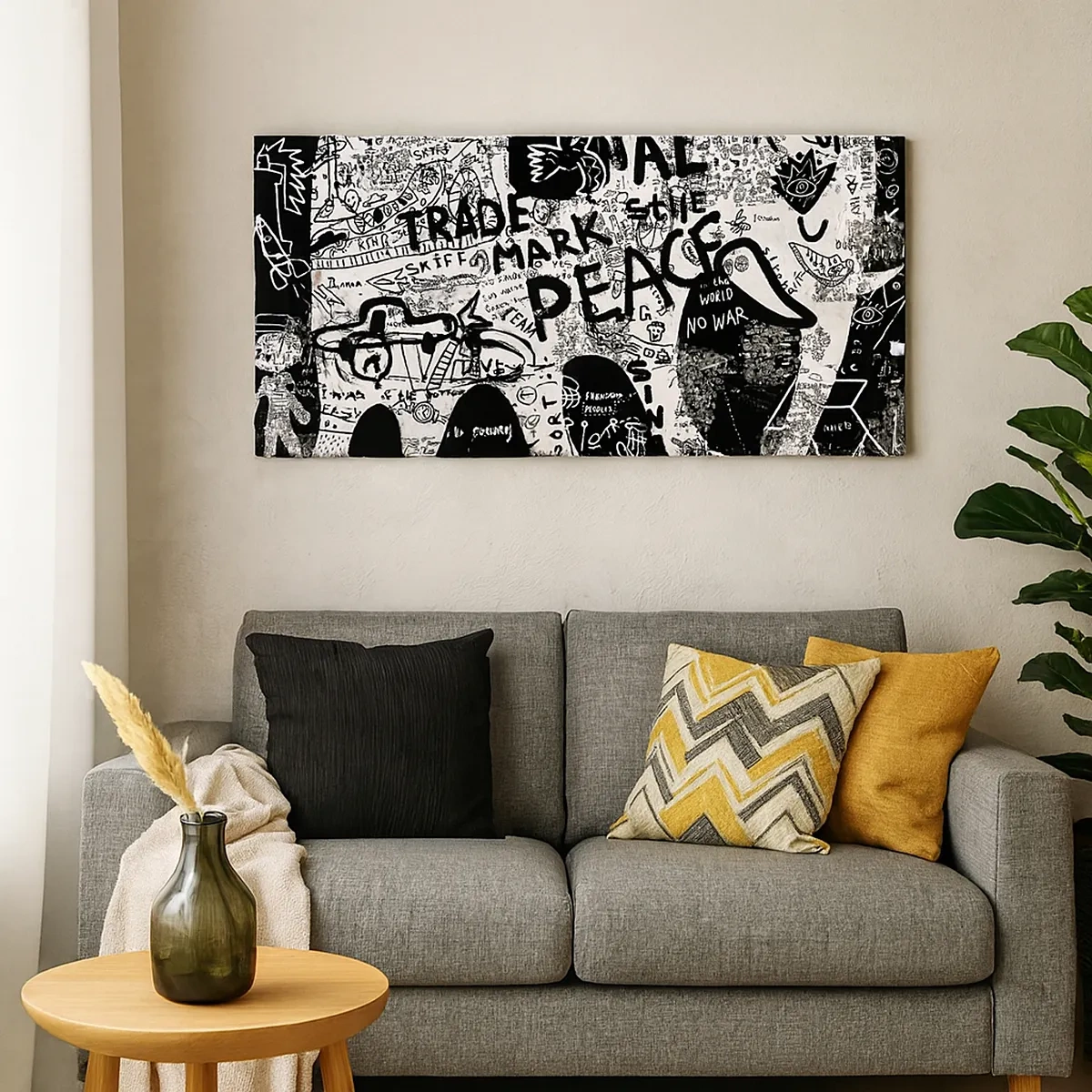 Obraz na plátne - Bohatý svet ulice - 30x30 cm