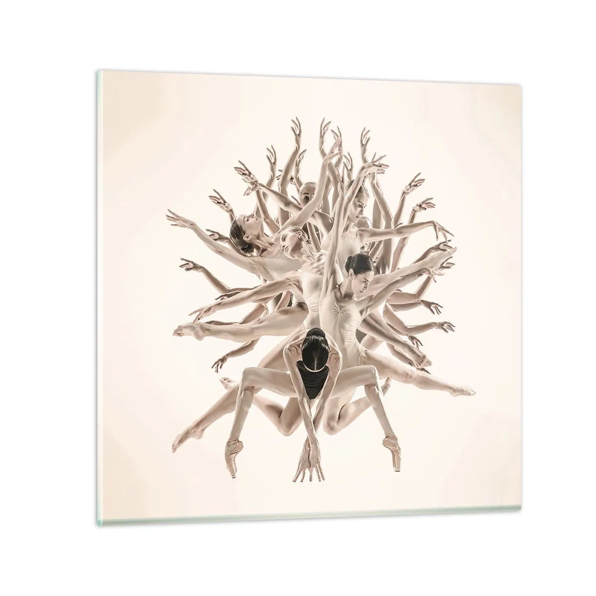 Obraz na skle - Rozkvet v tanci - 40x40 cm