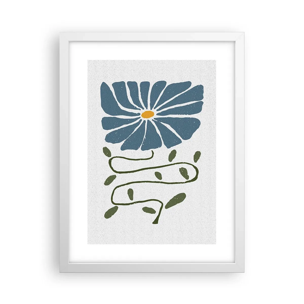 Plagát v bielom ráme - Vetvičkou ku kvetu - 30x40 cm