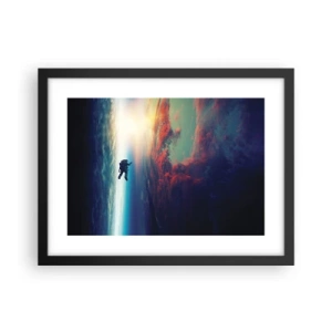 Plagát v čiernom ráme - Tvárou v tvár vesmíru - 40x30 cm
