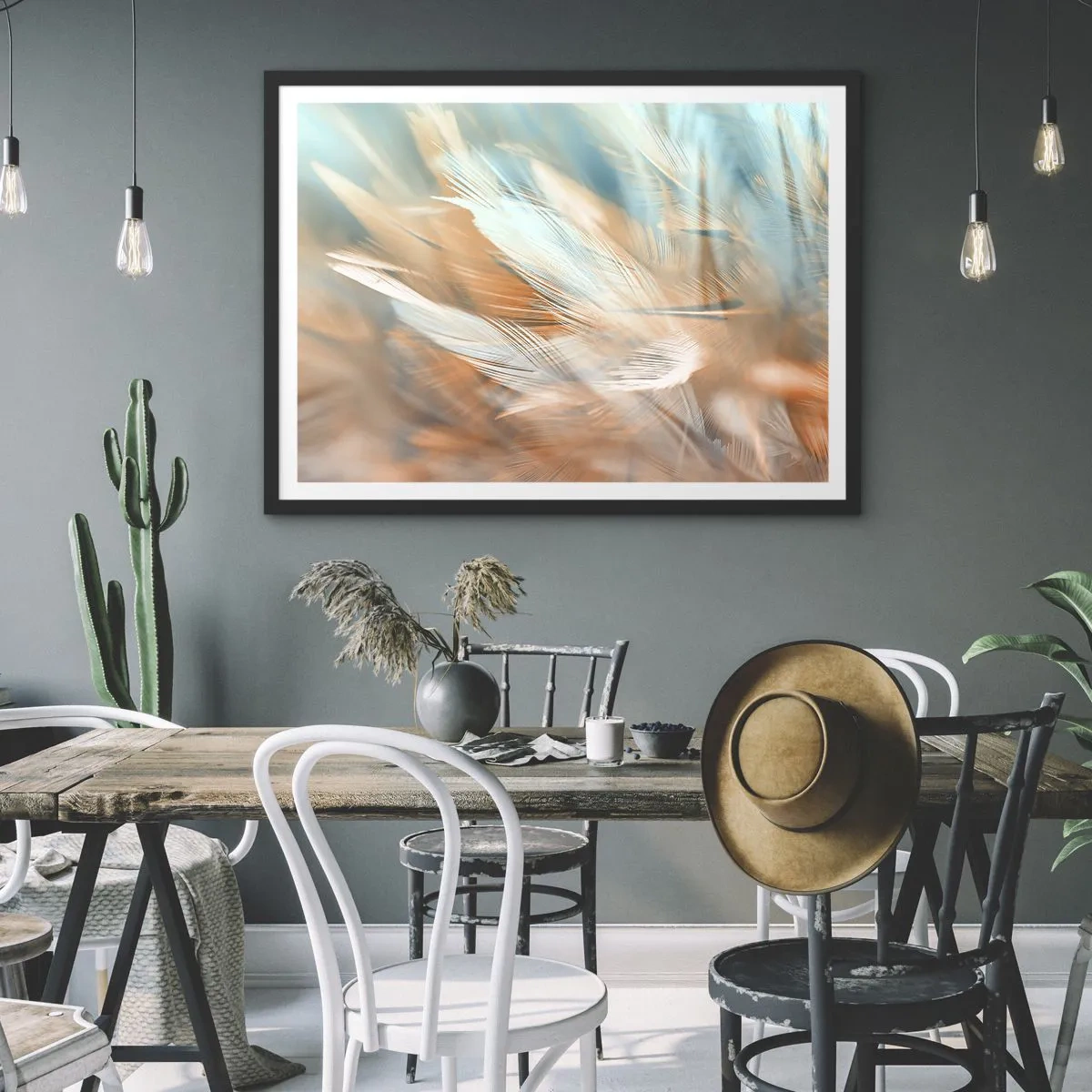 Plagát v čiernom ráme - V krajine nehy - 70x50 cm
