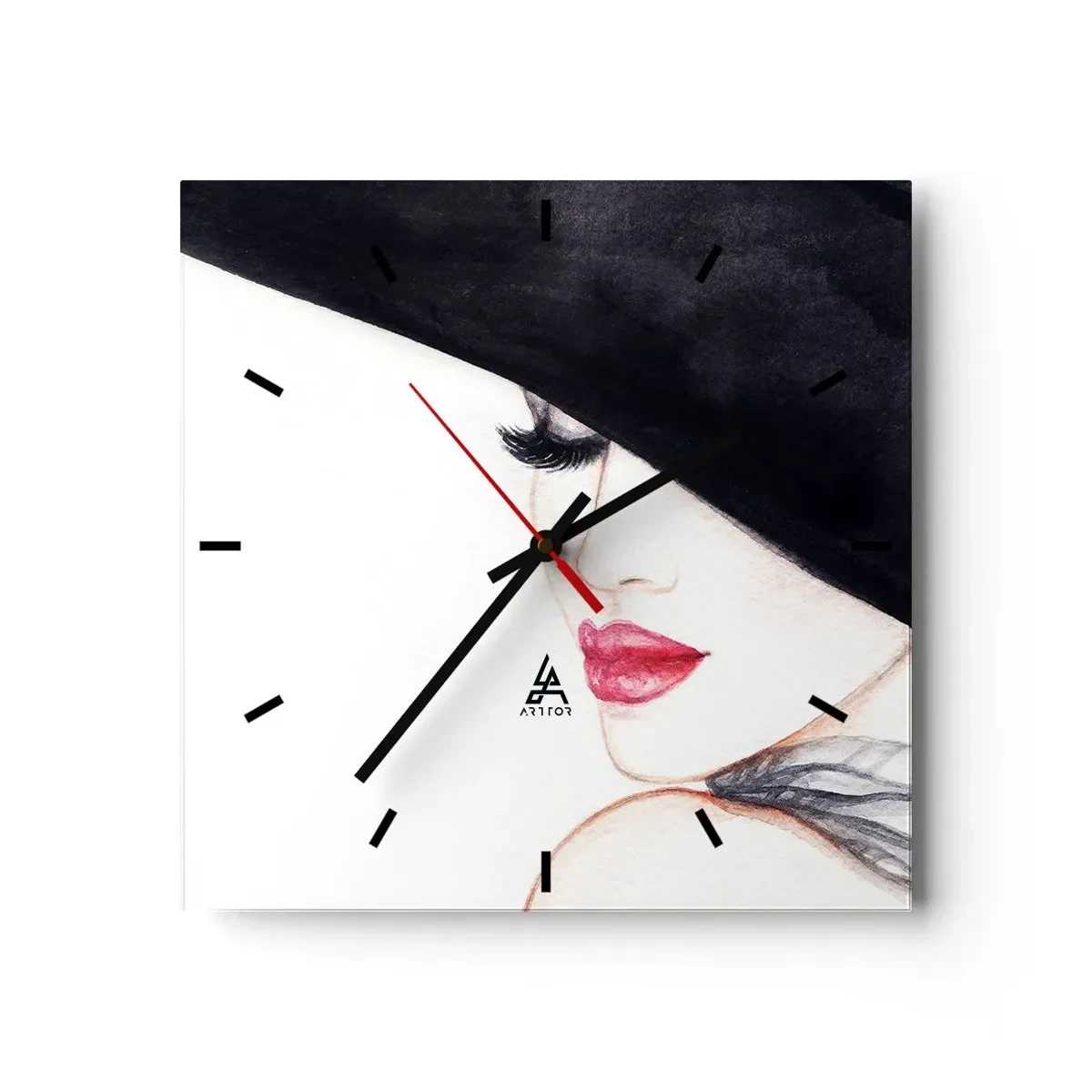 Nástenné hodiny - Elegancia a zmyselnosť - 30x30 cm