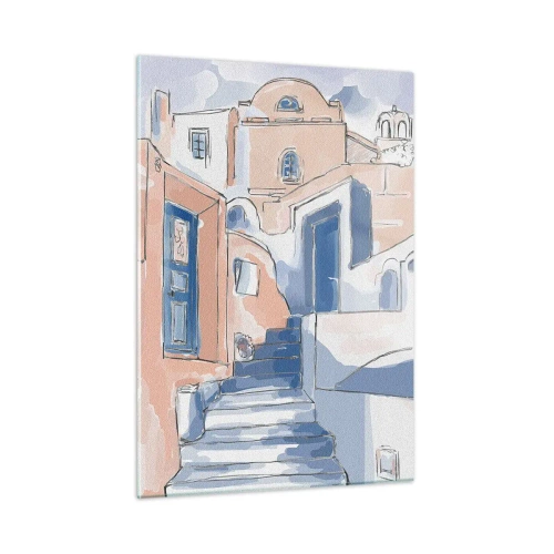 Obraz na skle - Exotické mesto - 50x70 cm