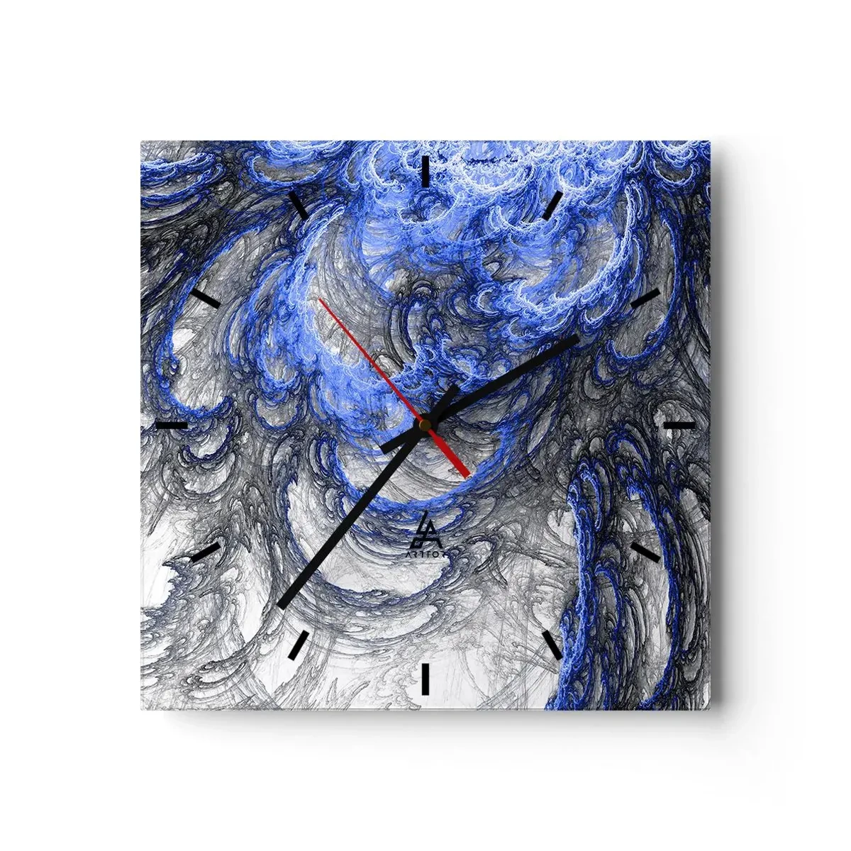 Nástenné hodiny - Zrod vlny - 30x30 cm