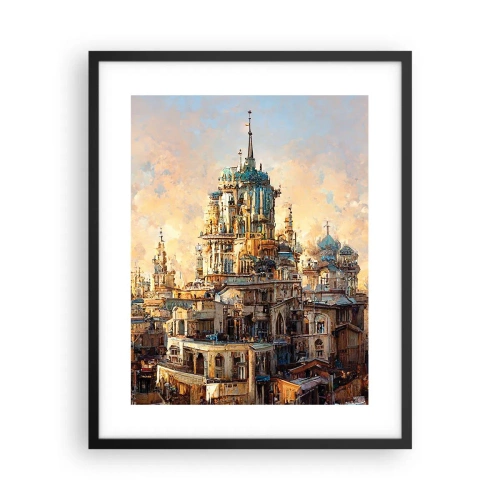 Plagát v čiernom ráme - Mesto miest - 40x50 cm