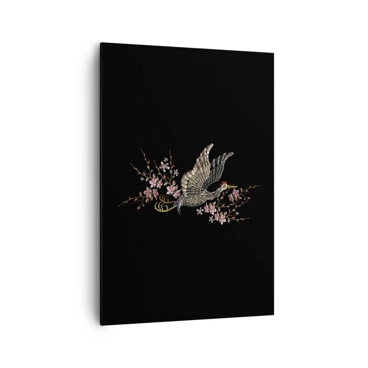 Obraz na plátne - Exotický vyšívaný vták - 70x100 cm