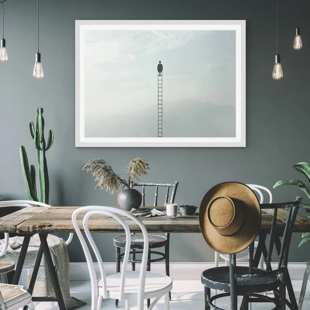 Plagát v bielom ráme - Povzniesť sa nad to - 91x61 cm