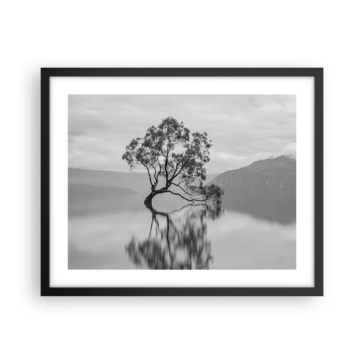 Plagát v čiernom ráme - Existuje taká krajina - 50x40 cm