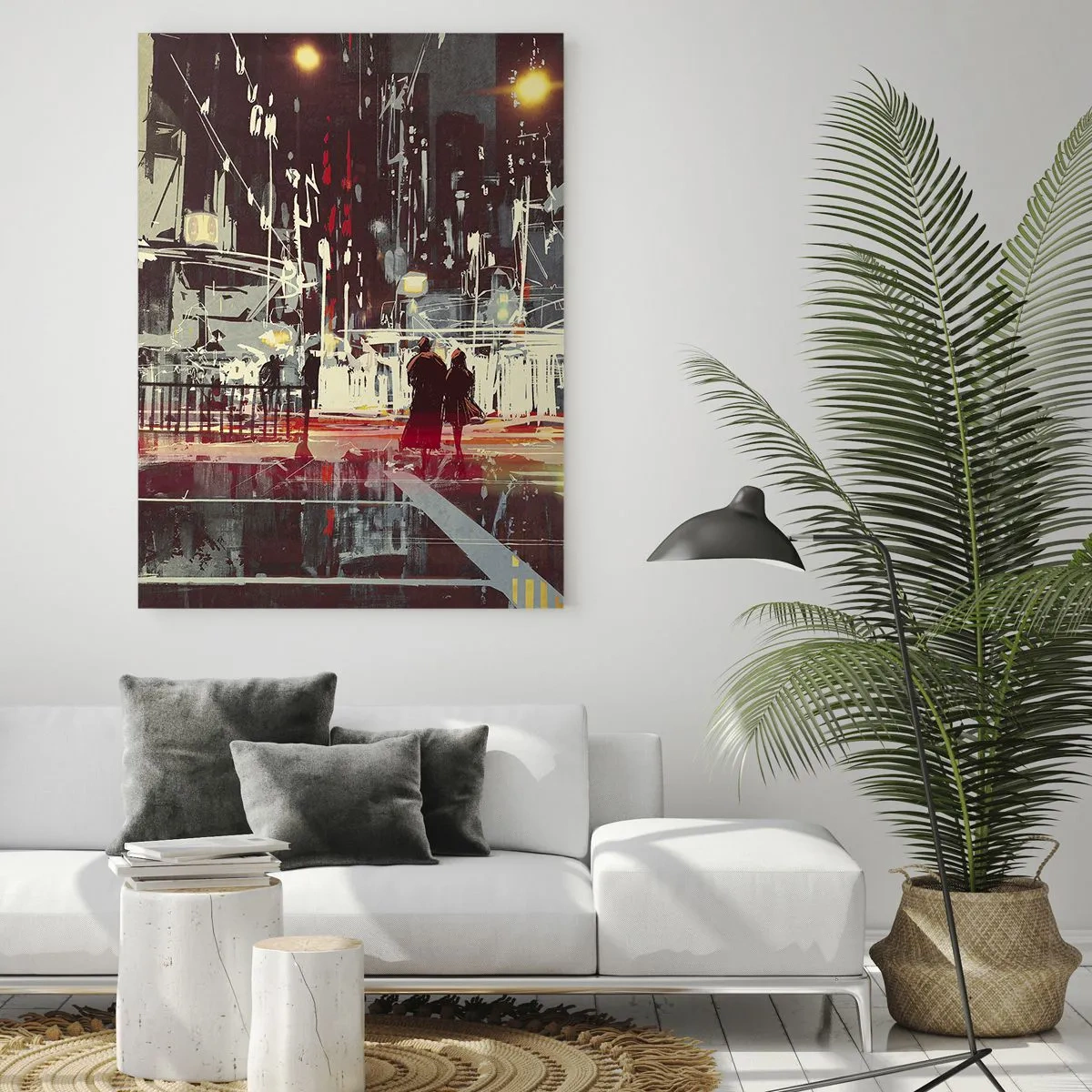 Obraz na skle - Veľkomestská doprava - 50x70 cm