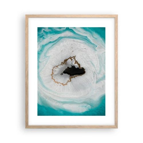 Plagát v ráme zo svetlého duba - Preniknúť dovnútra - 40x50 cm