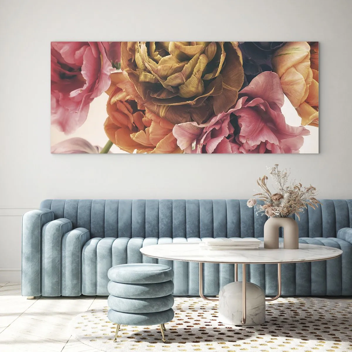 Obraz na skle - Oslava života - 140x50 cm