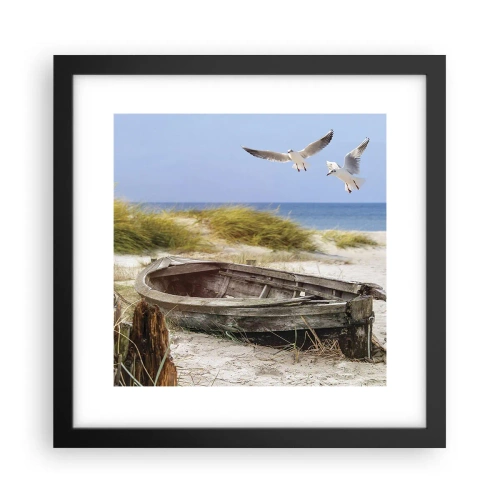 Plagát v čiernom ráme - Vetrom ožiarené - 30x30 cm