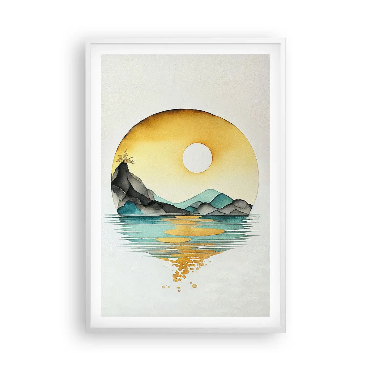 Plagát v bielom ráme - V kruhu krásy - 61x91 cm