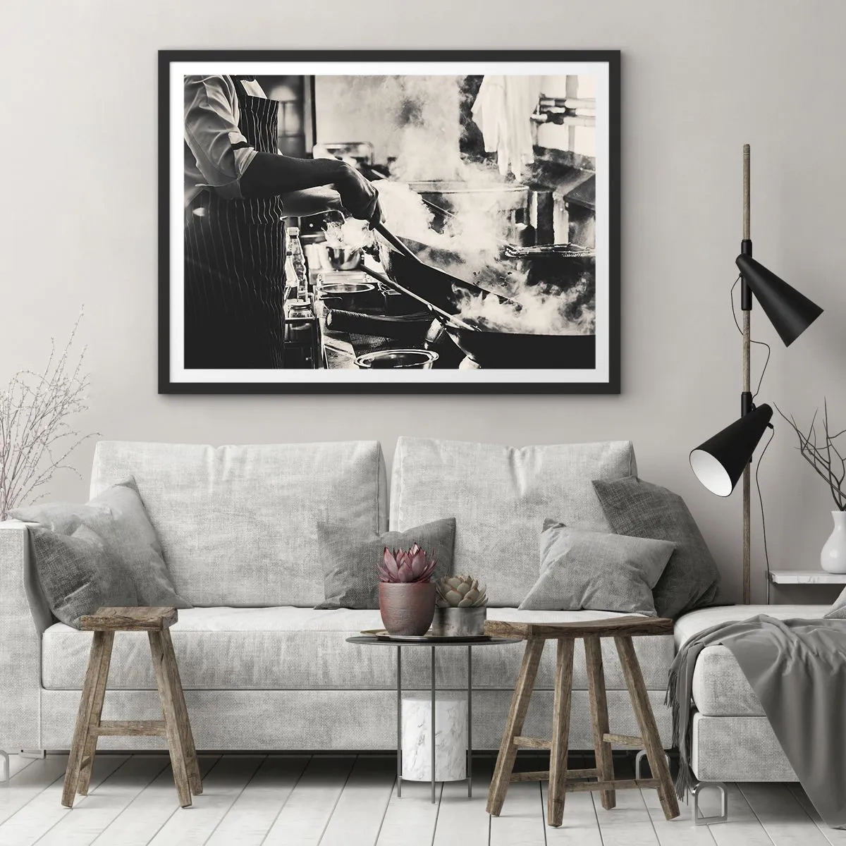 Plagát v čiernom ráme - Alchýmia chutí - 91x61 cm