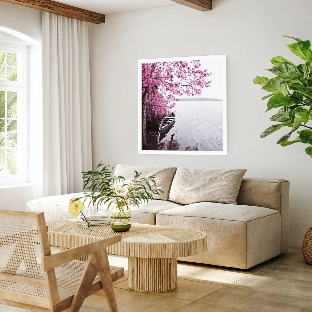 Plagát - V ružovom tichu - 40x40 cm