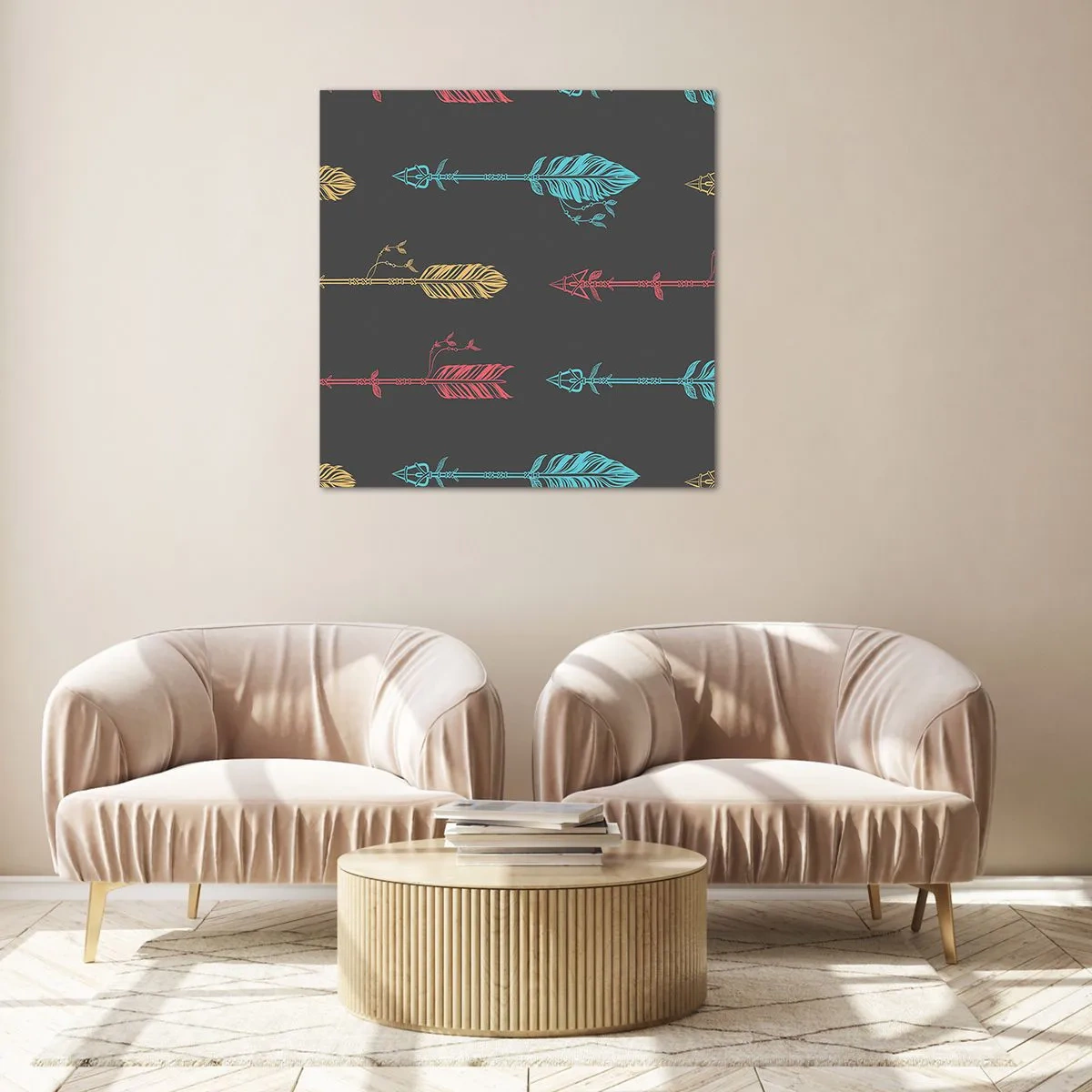 Obraz na skle - Do jednej rady - 60x60 cm