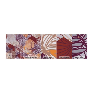 Vzorka Fototapeta Standard Eco - Nemožný vzťah medzi geometriou a prírodou - Abstrakcia, Grafika, Listy - 100x30 cm