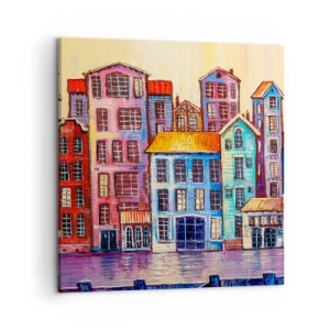 Obraz na plátne - Mesto ako z rozprávky - 50x50 cm