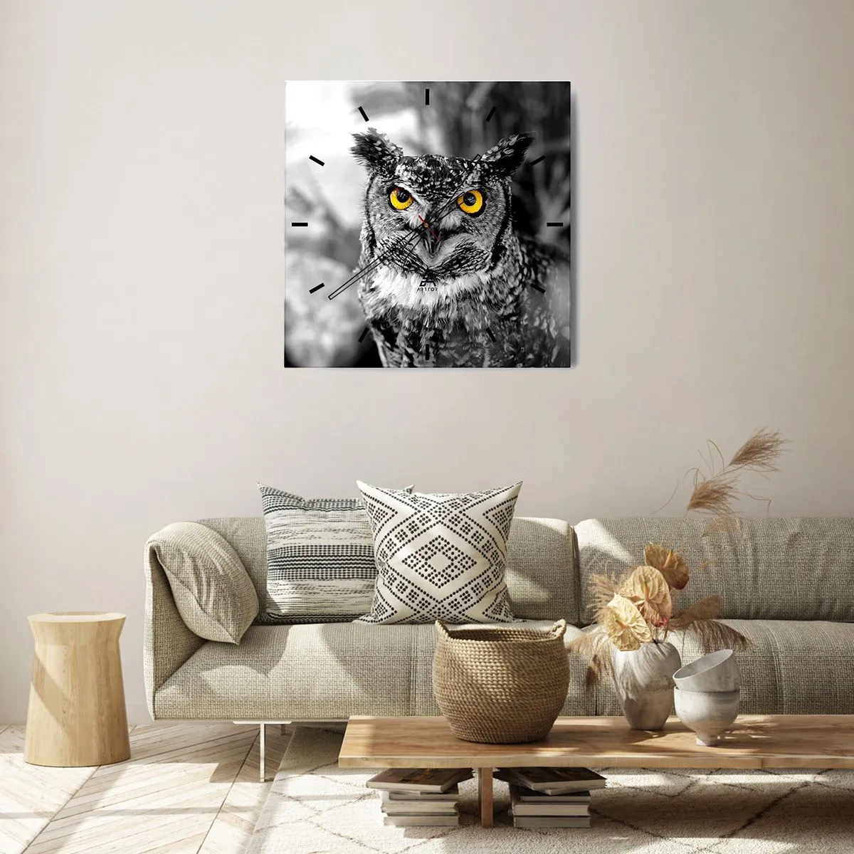 Nástenné hodiny - Nič sa neschová - 40x40 cm