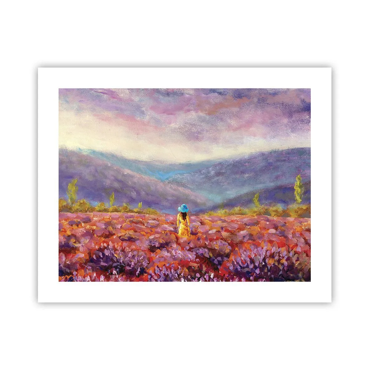 Plagát - V levanduľovom svete - 50x40 cm
