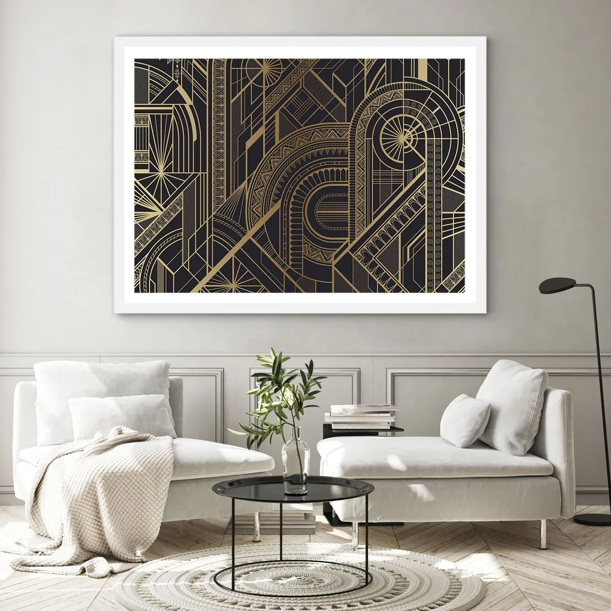 Plagát v bielom ráme - Koncepty, nápady, plány - 100x70 cm