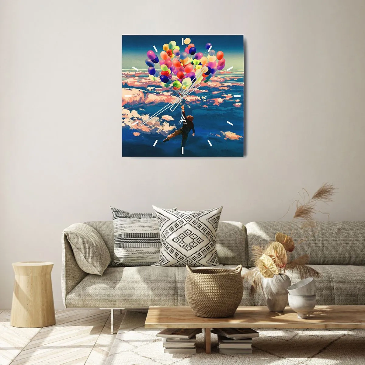 Nástenné hodiny - Splnené sny detstva - 40x40 cm