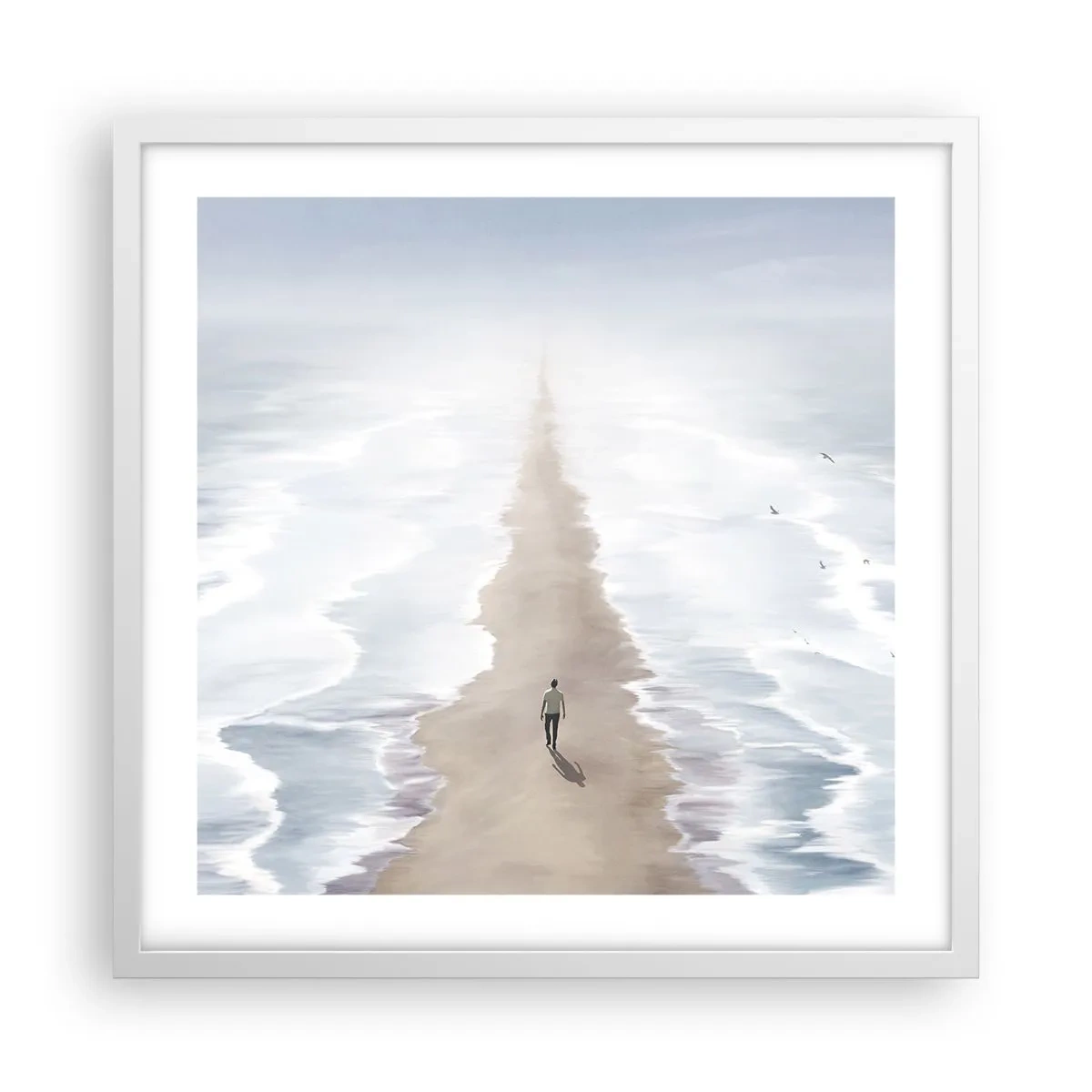 Plagát v bielom ráme - Svetlá budúcnosť - 50x50 cm