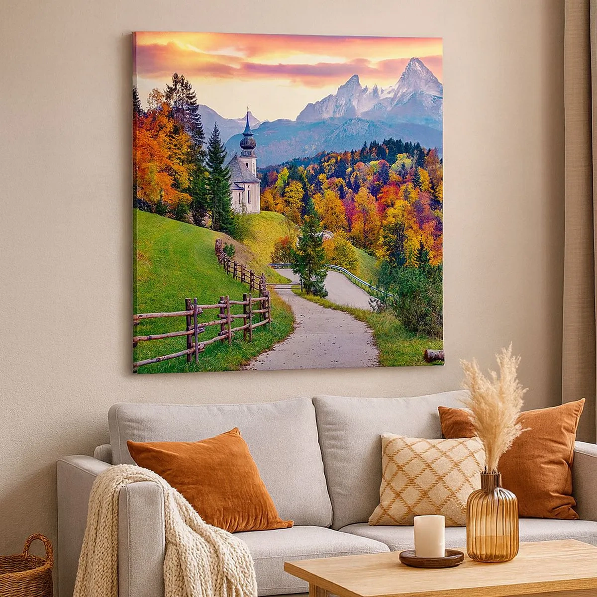 Obraz na plátne - Úplne ideálna krajina - 30x30 cm