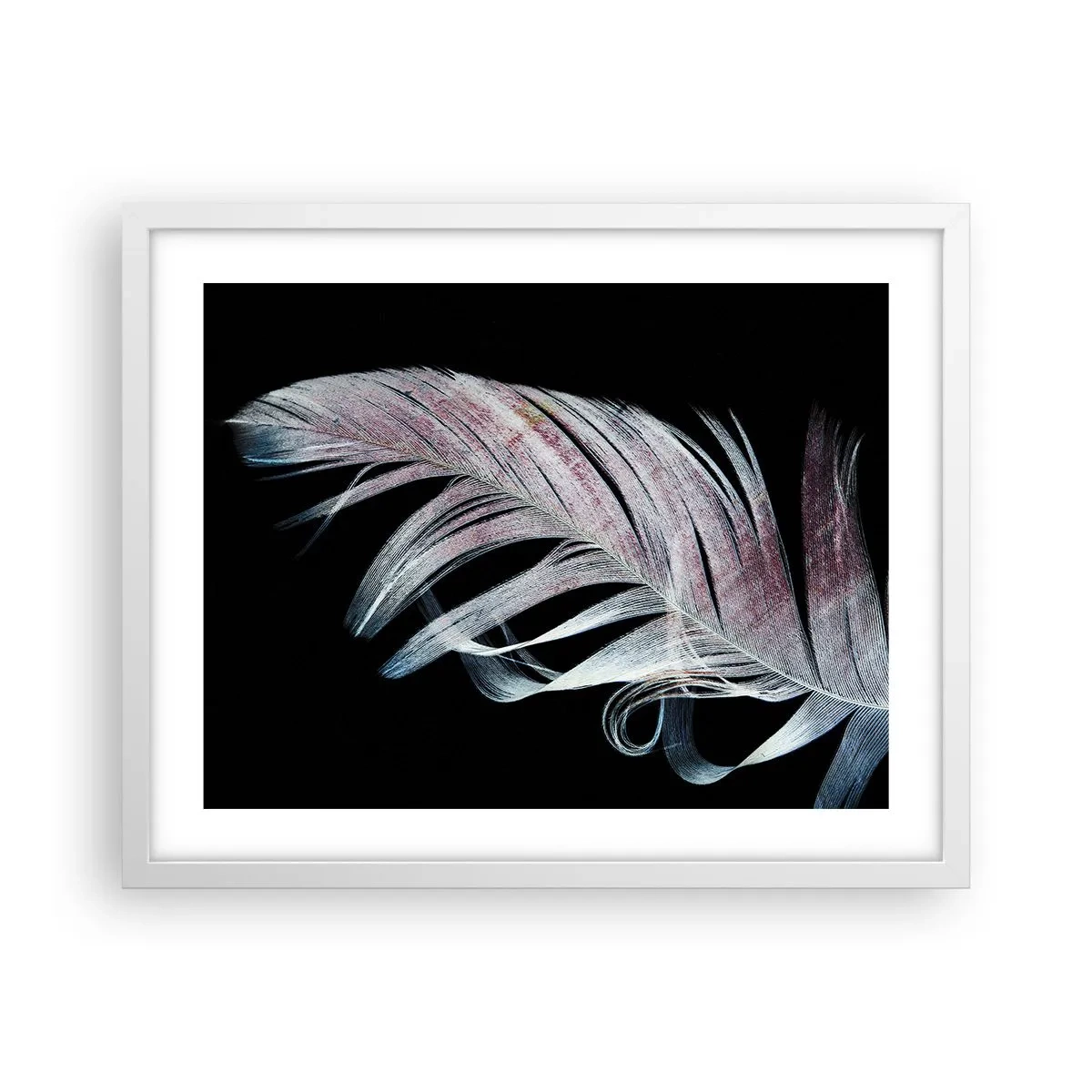 Plagát v bielom ráme - Premýšľajte o dotyku - 50x40 cm