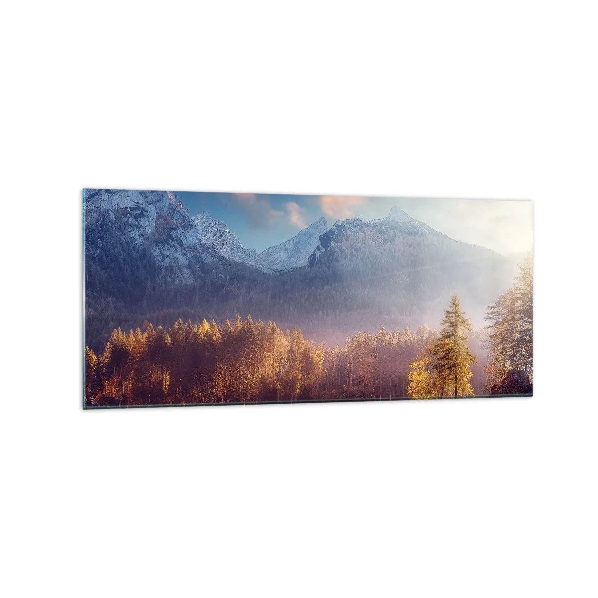 Obraz na skle - V horách a údoliach - 120x50 cm