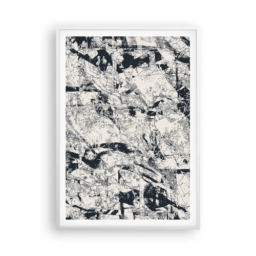 Plagát v bielom ráme - Prelínanie protikladov - 70x100 cm