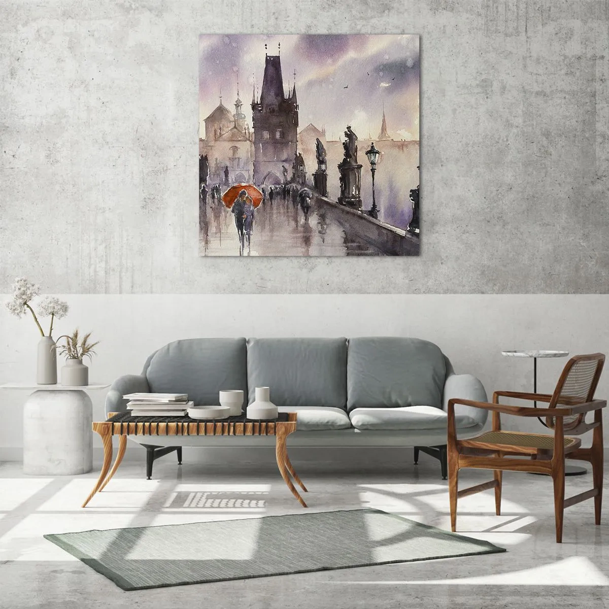 Obraz na skle - Ľudia sa nemenia - 70x70 cm