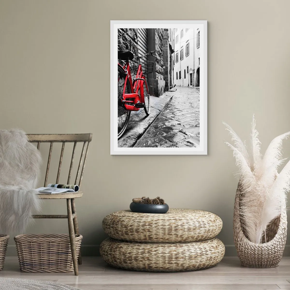 Plagát v bielom ráme - Skutočná krása nestarne - 70x100 cm