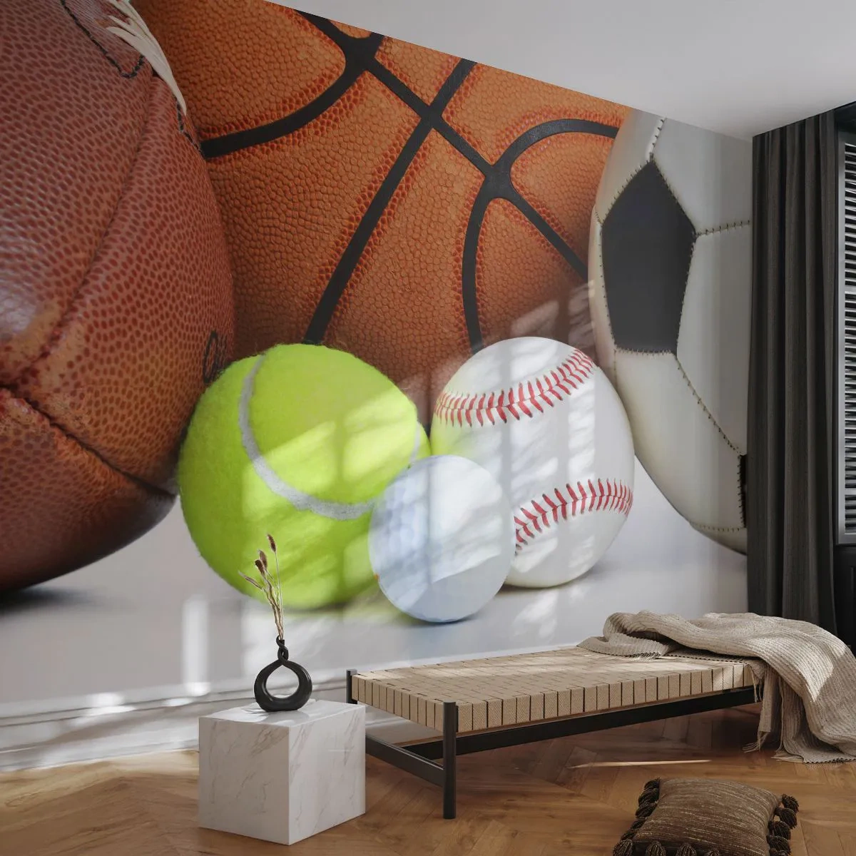 Fototapeta Premium Canvas - Spája nás futbal! - Šport, Futbal, Basketbalová lopta - 250x175 cm