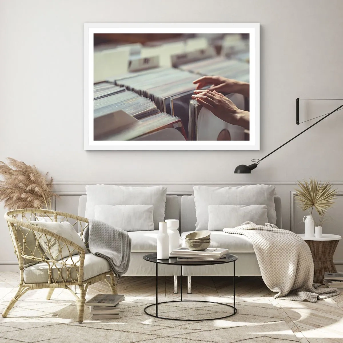 Plagát v bielom ráme - Hľadanie emócií - 100x70 cm