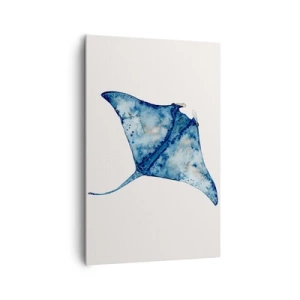 Obraz na plátne - Modrý život - 80x120 cm