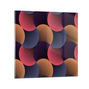 Obraz na skle - V kruhovom rytme - 60x60 cm
