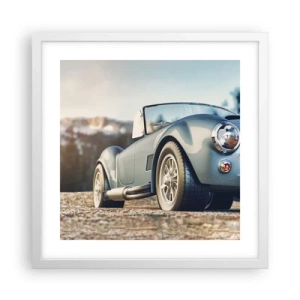 Plagát v bielom ráme - Pretože na štýle záleží - 40x40 cm