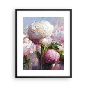 Plagát v čiernom ráme - Kytica prekypujúca životom - 40x50 cm