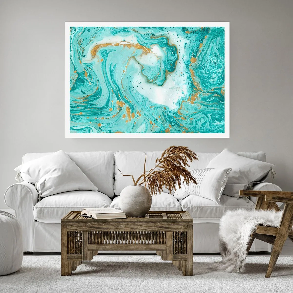 Plagát - Pod veľkou vlnou z epochy Edo - 100x70 cm