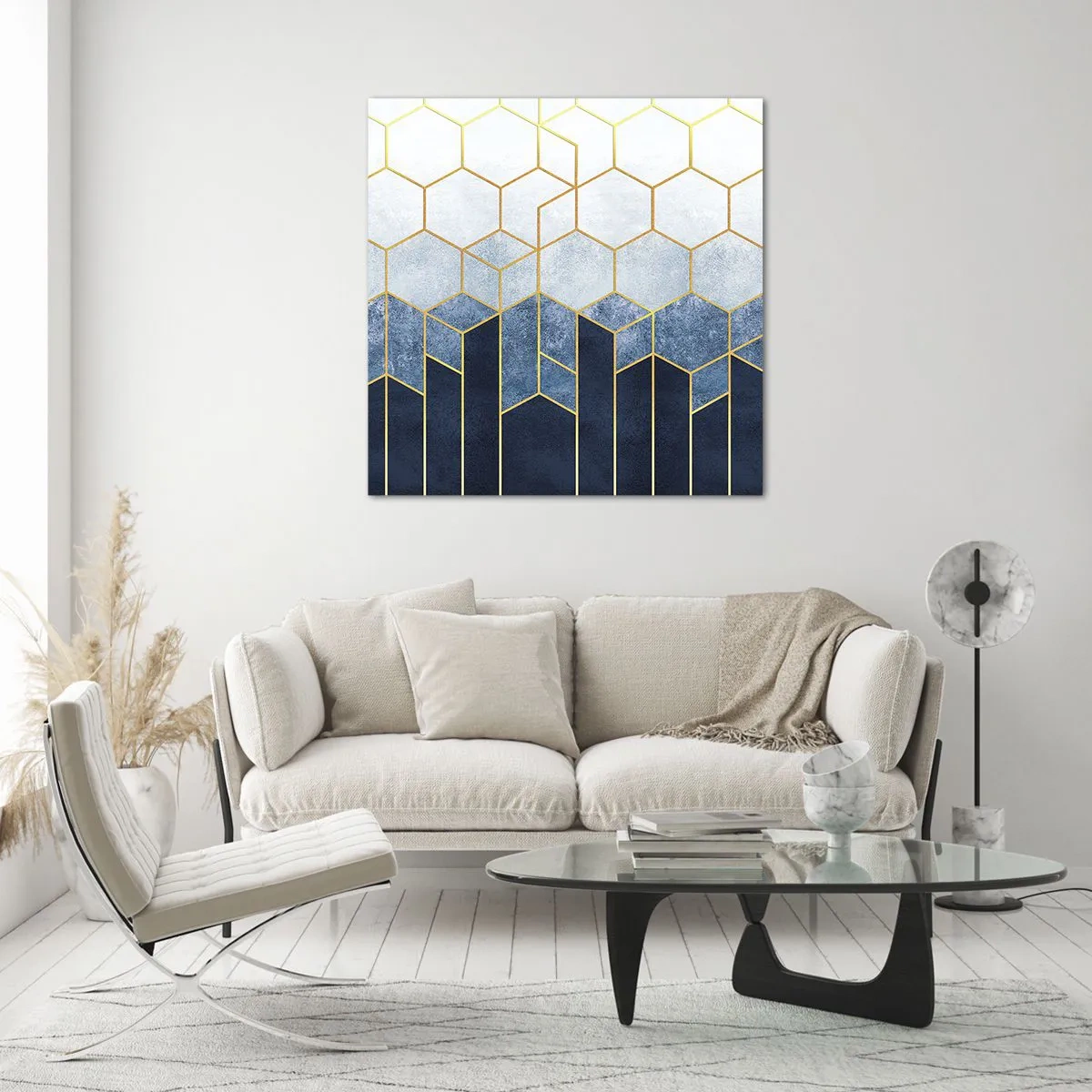 Obraz na skle - Kompozícia v synkopickom rytme - 50x50 cm