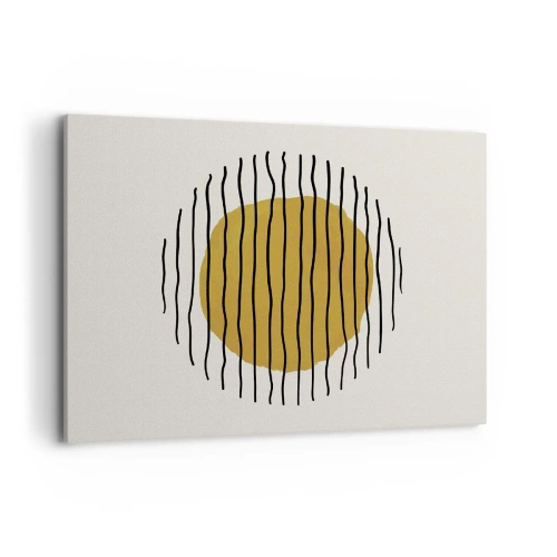 Obraz na plátne - Abstrakcia kmitajúca žiarom - 100x70 cm